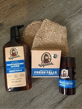 Dr. Squatch Fresh Fall soap, deodorant and lotion bundle